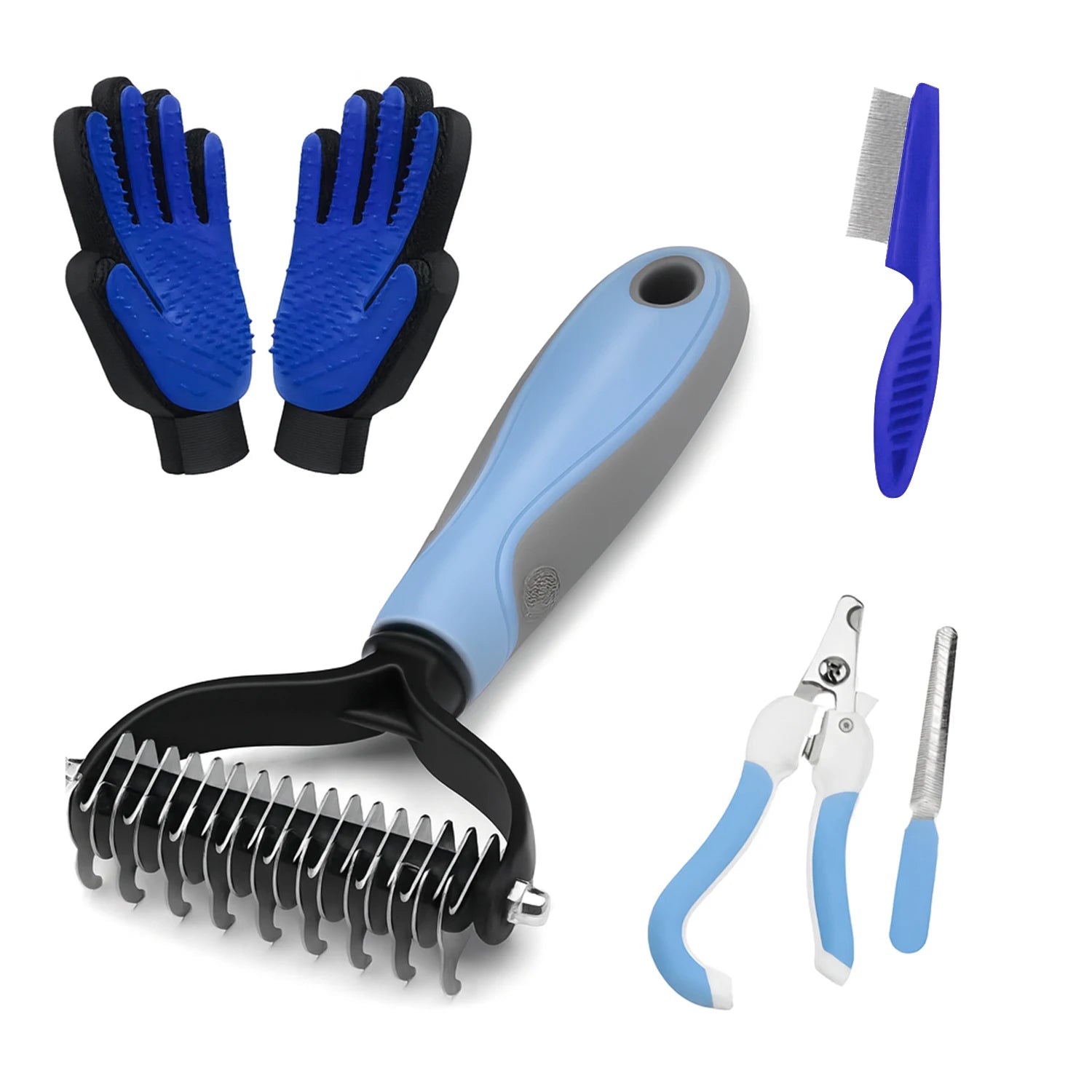 Dog & Cat De-shedding Brush Professional Pet Grooming Tool