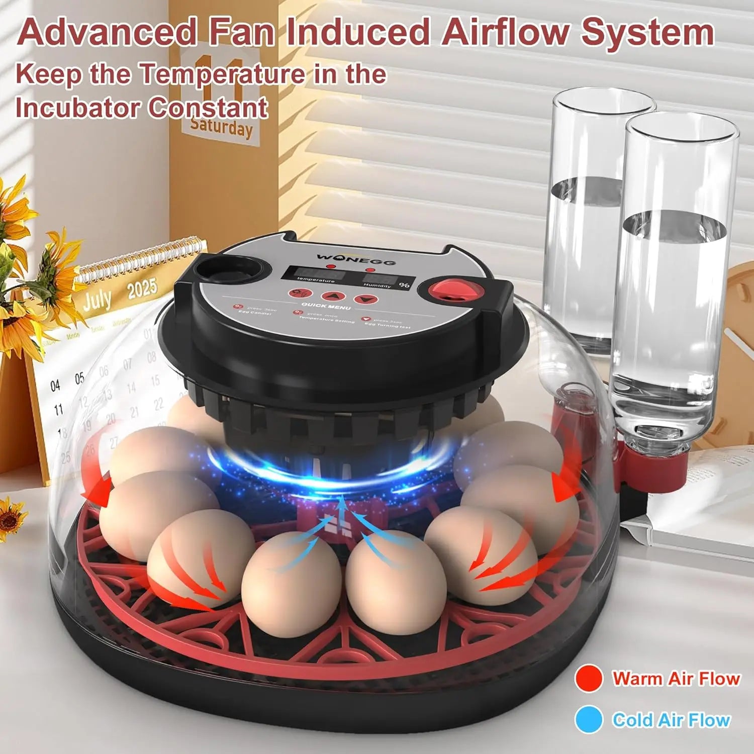 12 Automatic Egg Incubators