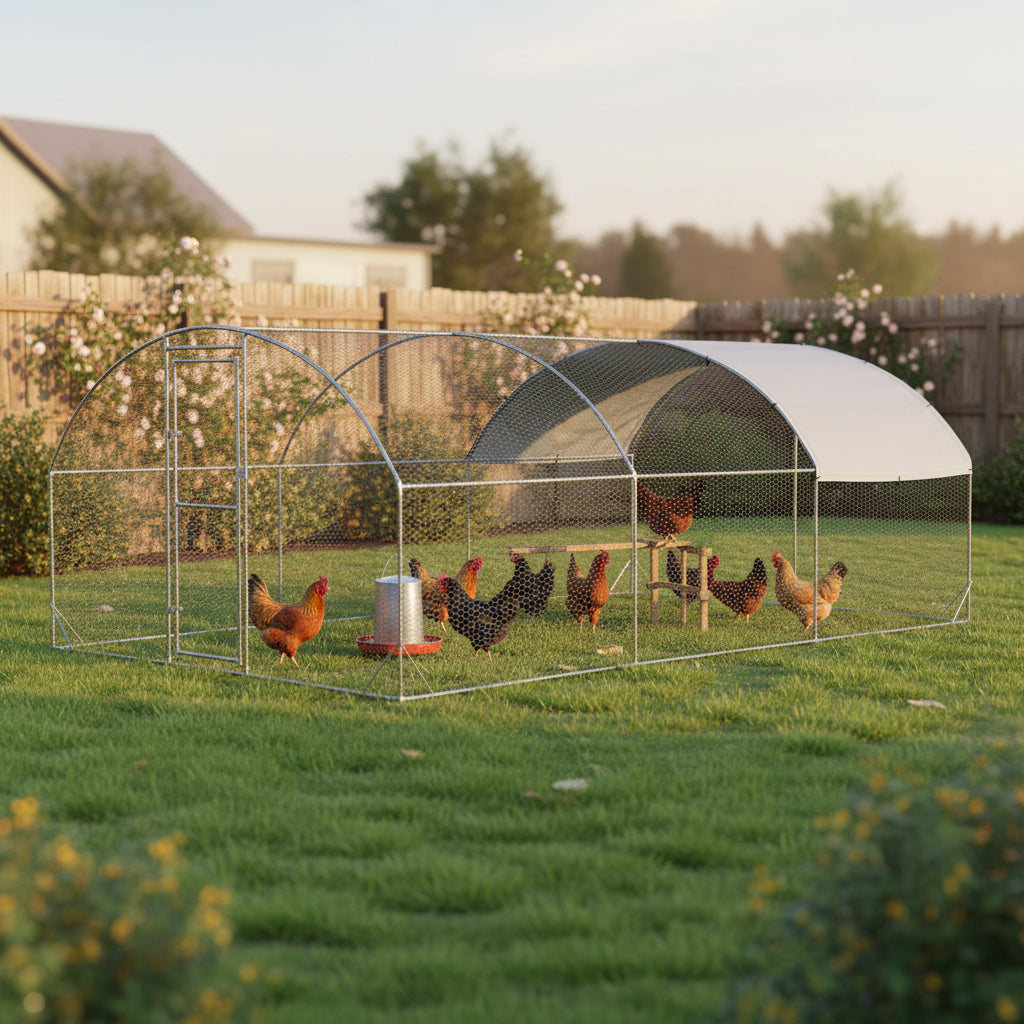 Large Metal Chicken Coop