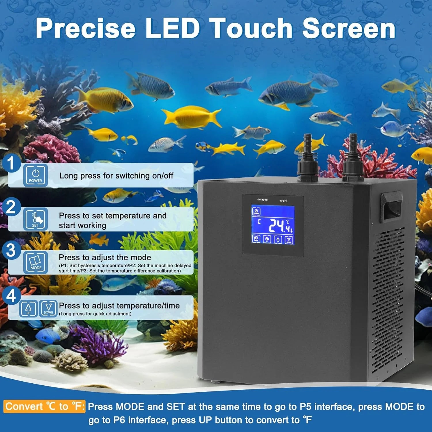 Fish Tank 79Gal Hydroponic Water Chiller