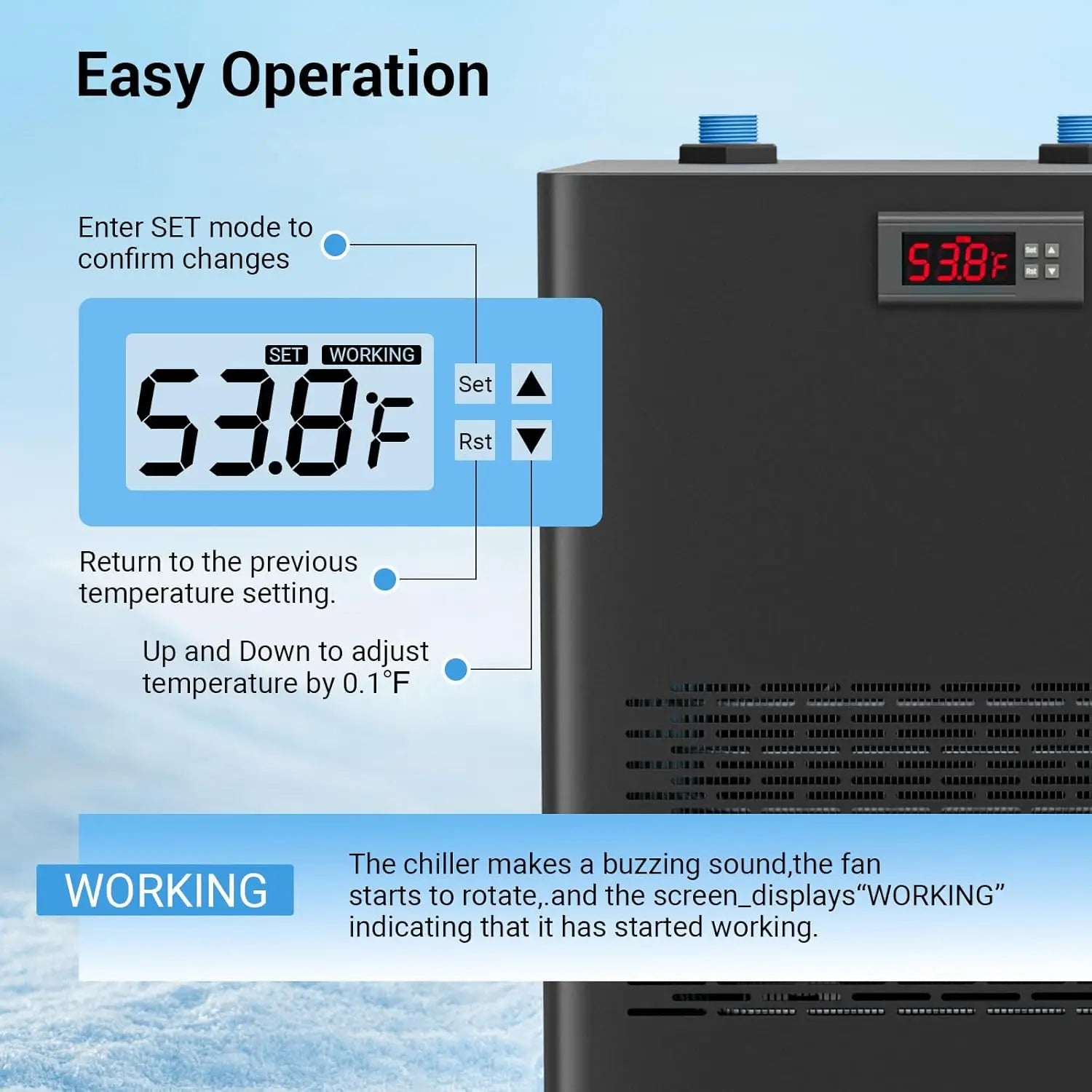 Aquarium Chiller, Sea/Fresh Water