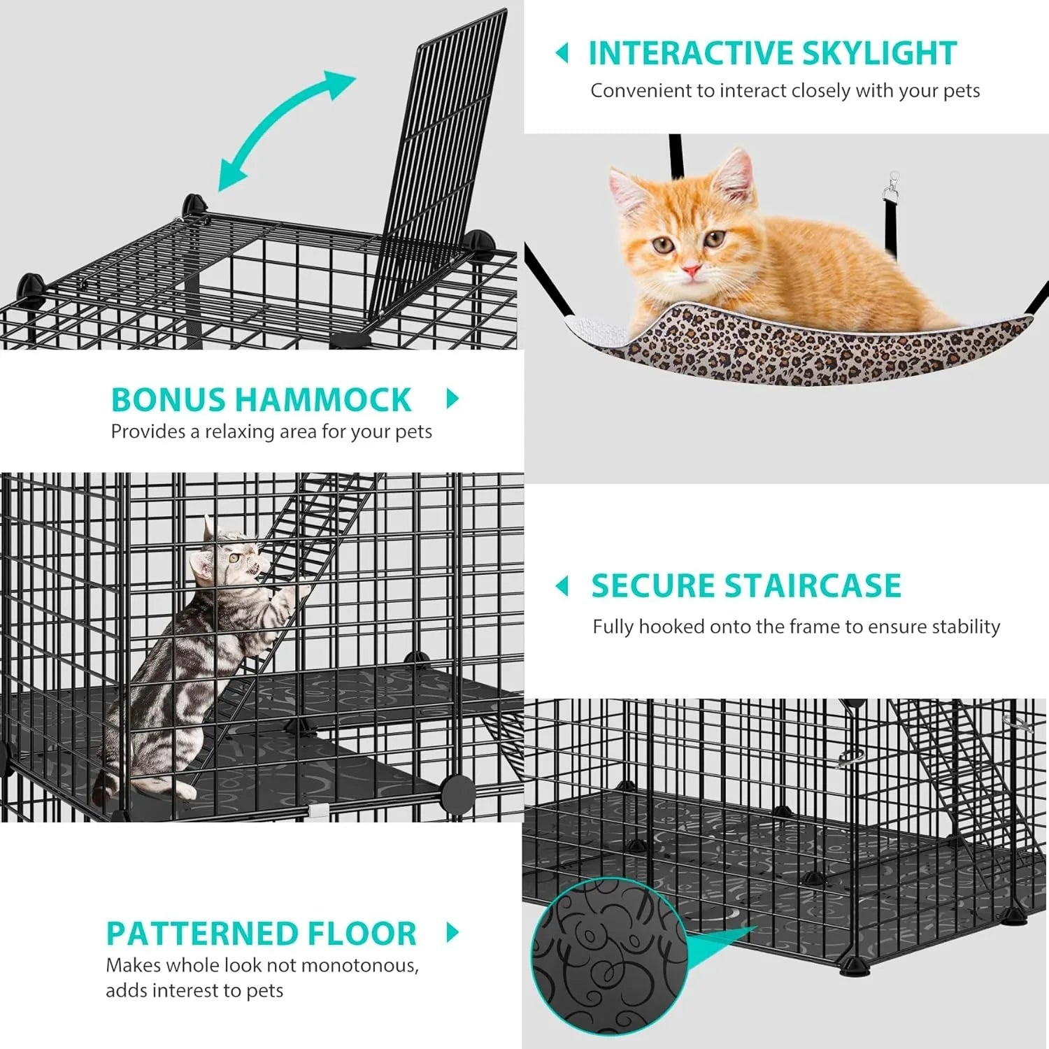 4-Tier Cat Enclosure