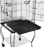 Rolling Bird Cage Wrought Iron