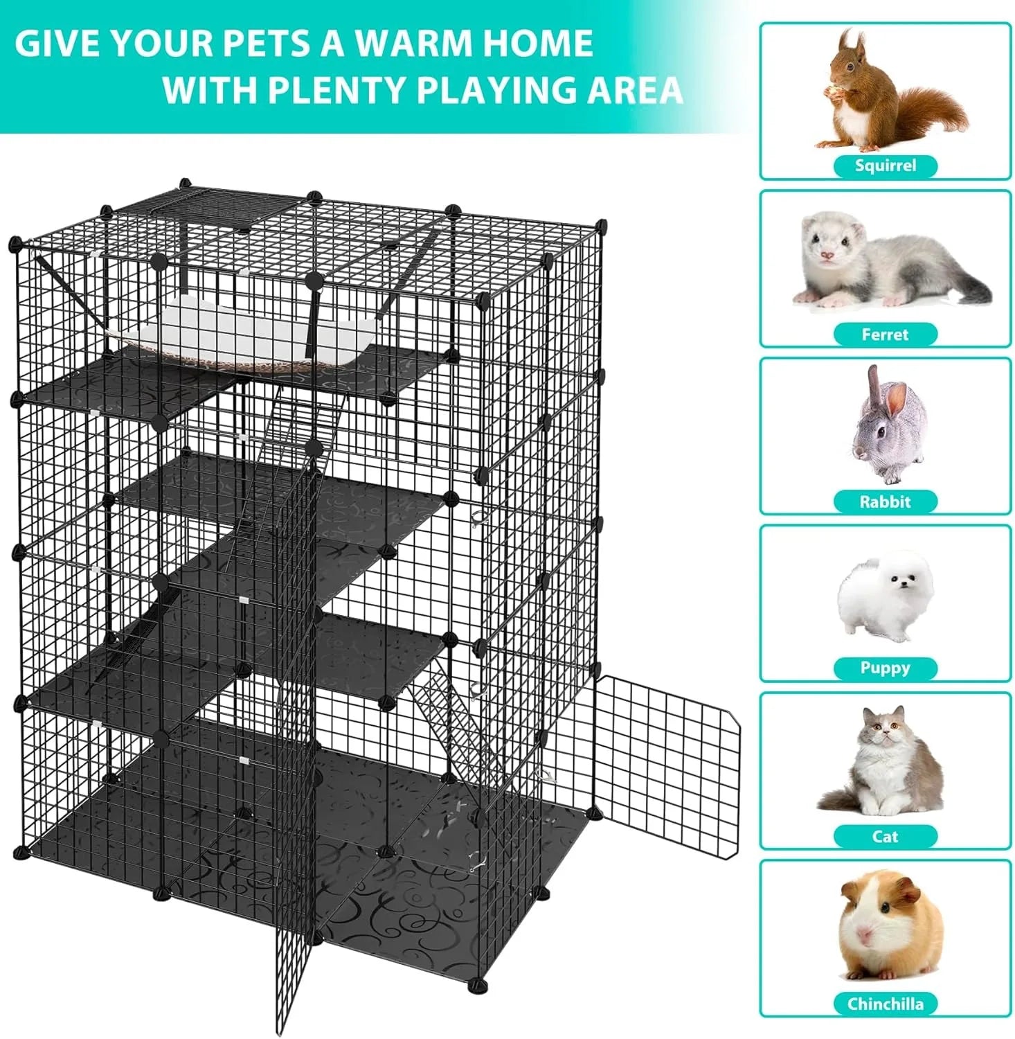 4-Tier Cat Enclosure