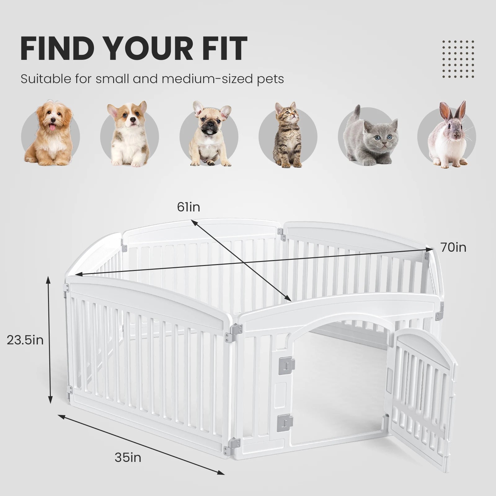6 Panel Dog Playpen