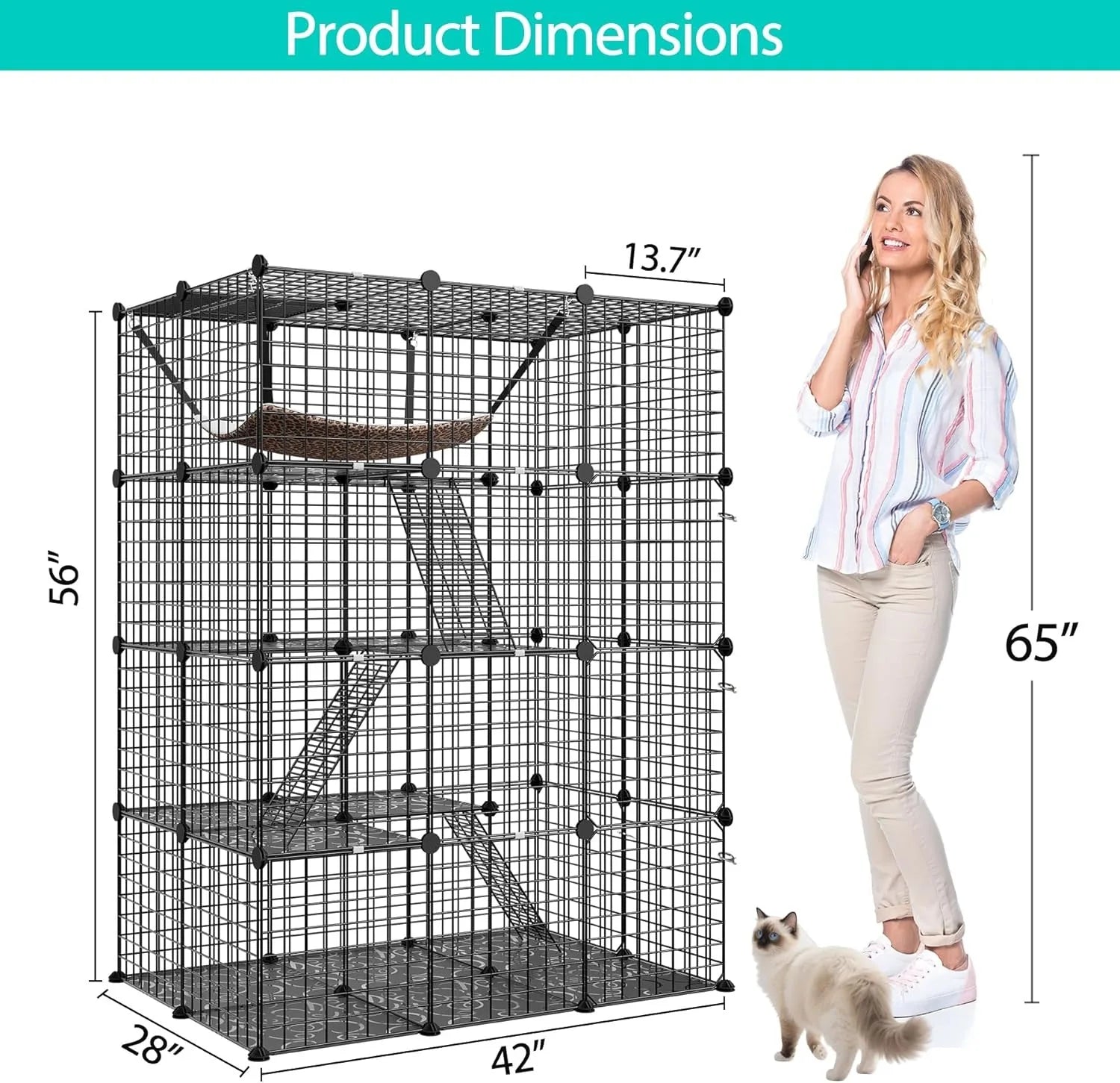 4-Tier Cat Enclosure