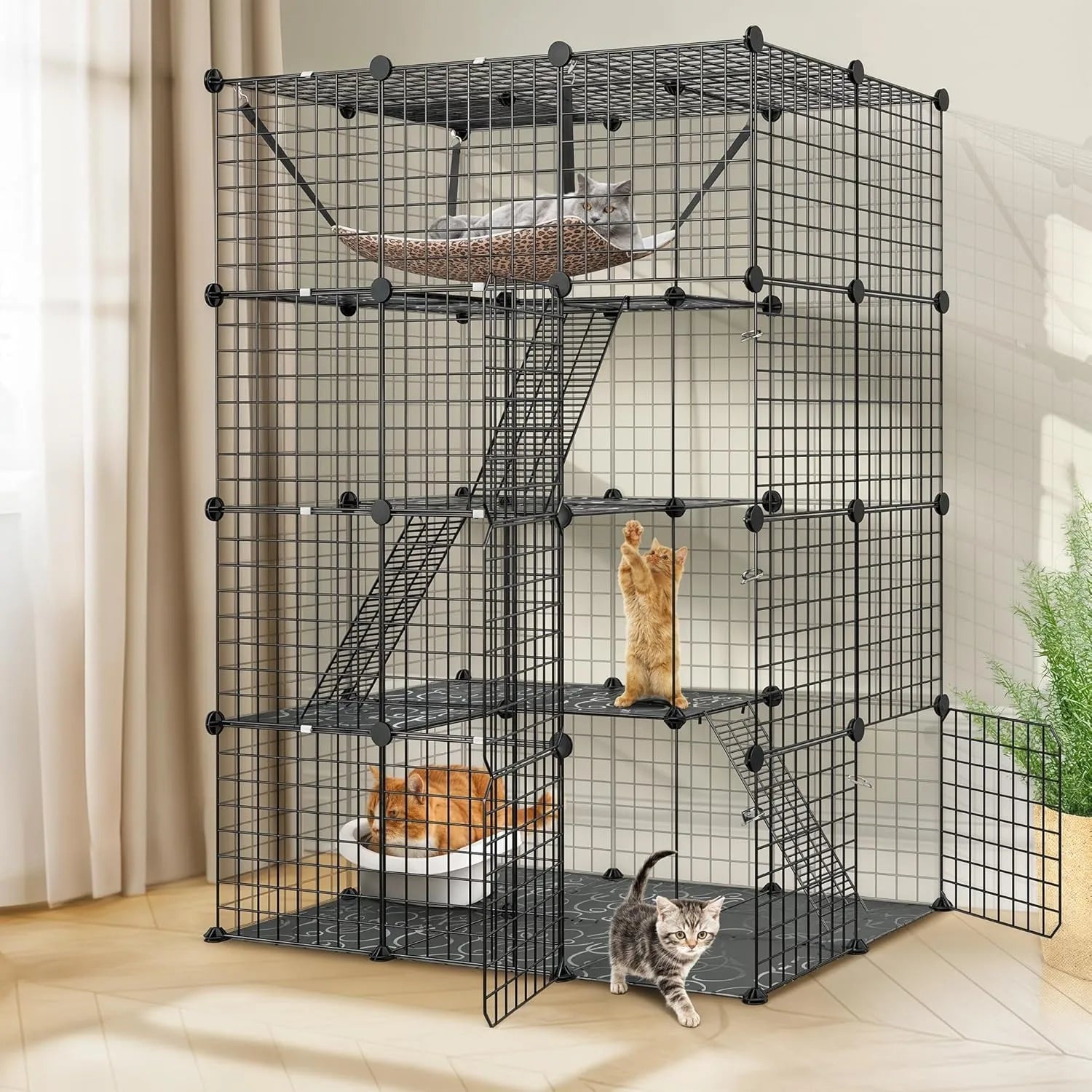 4-Tier Cat Enclosure