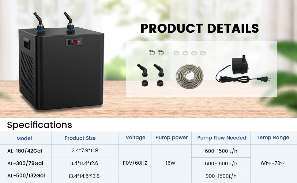 1/2 HP Aquarium Water Chiller
