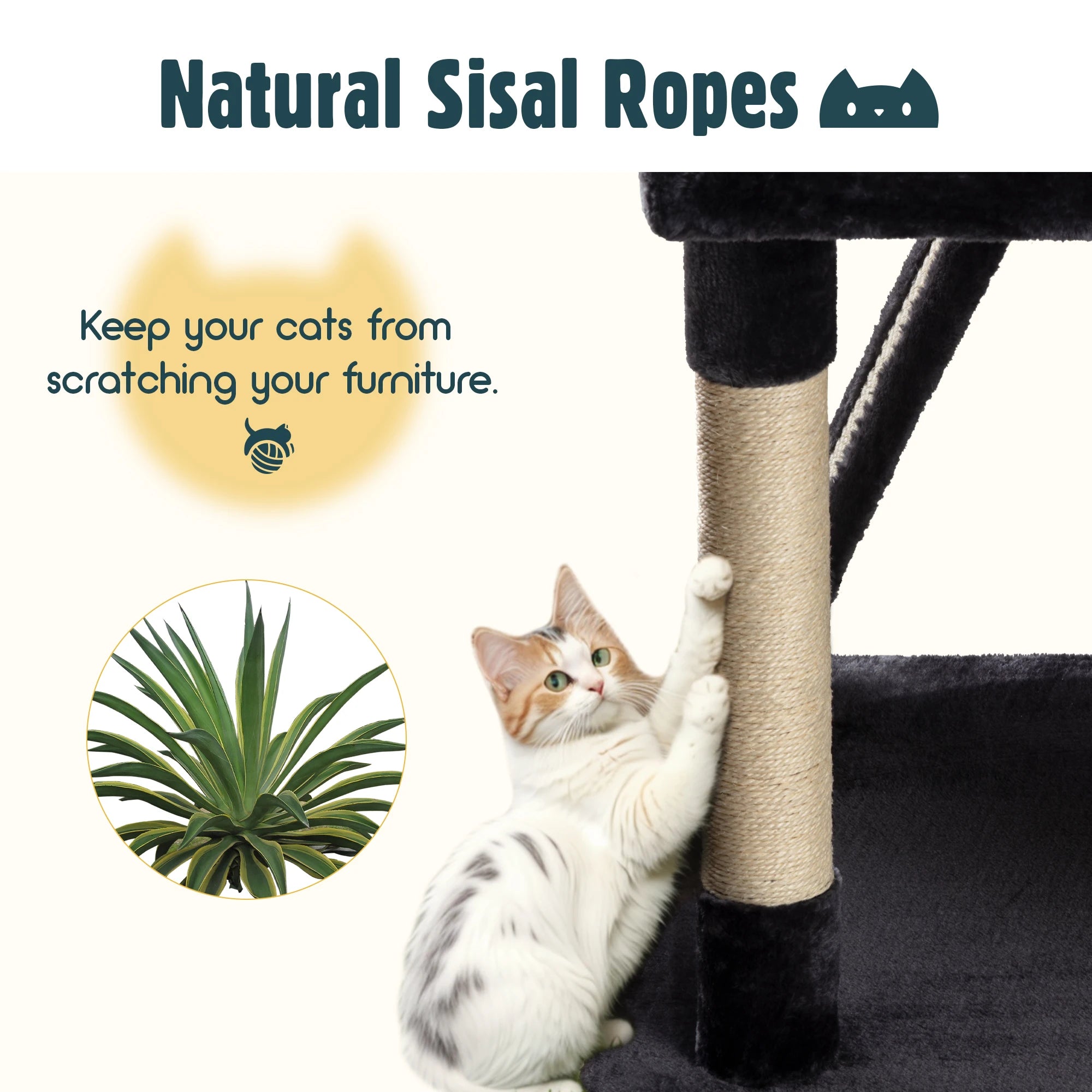 65in Multi-Level Large Cat Tree