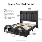 Queen Bed Frame with Pet Rest Area