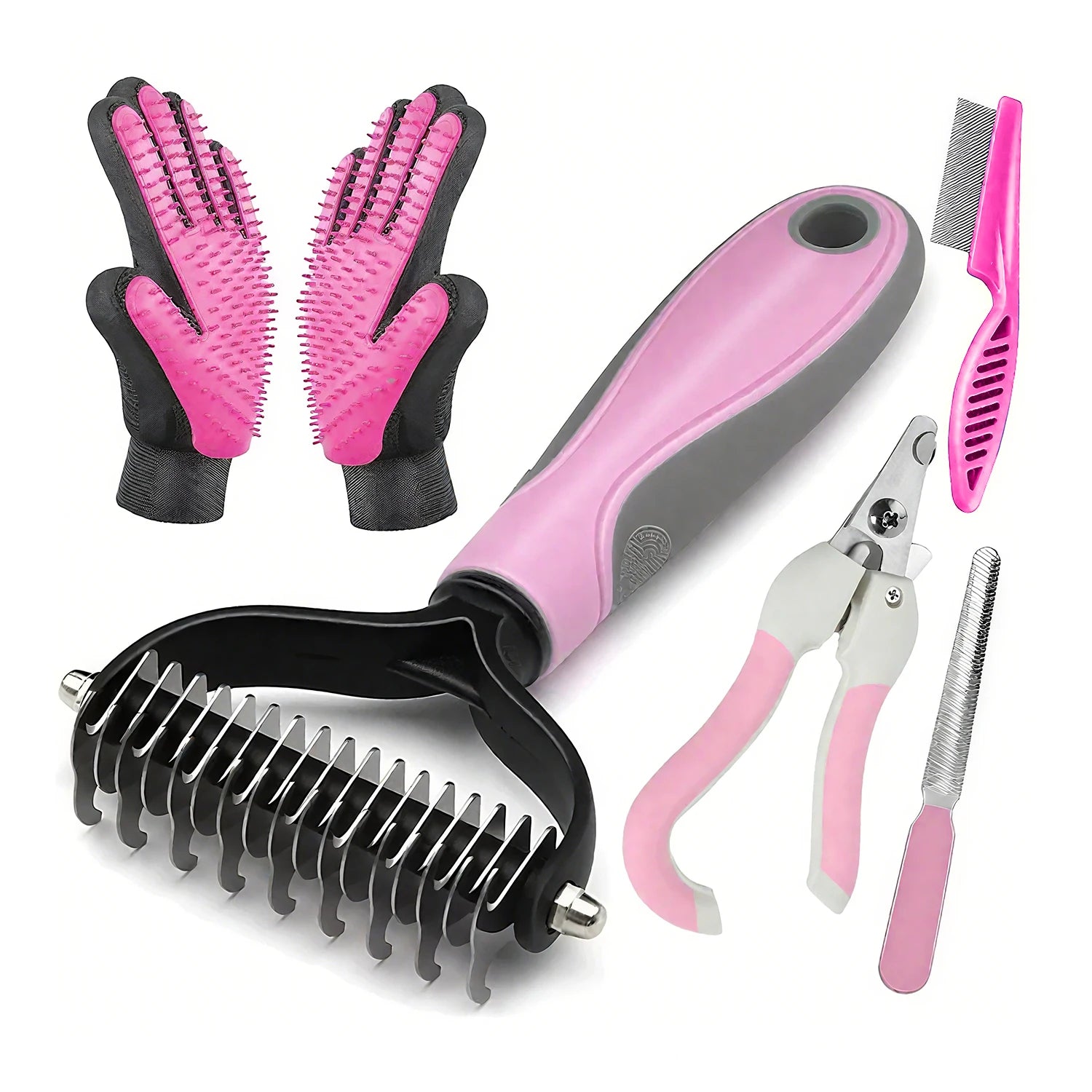 Dog & Cat De-shedding Brush Professional Pet Grooming Tool