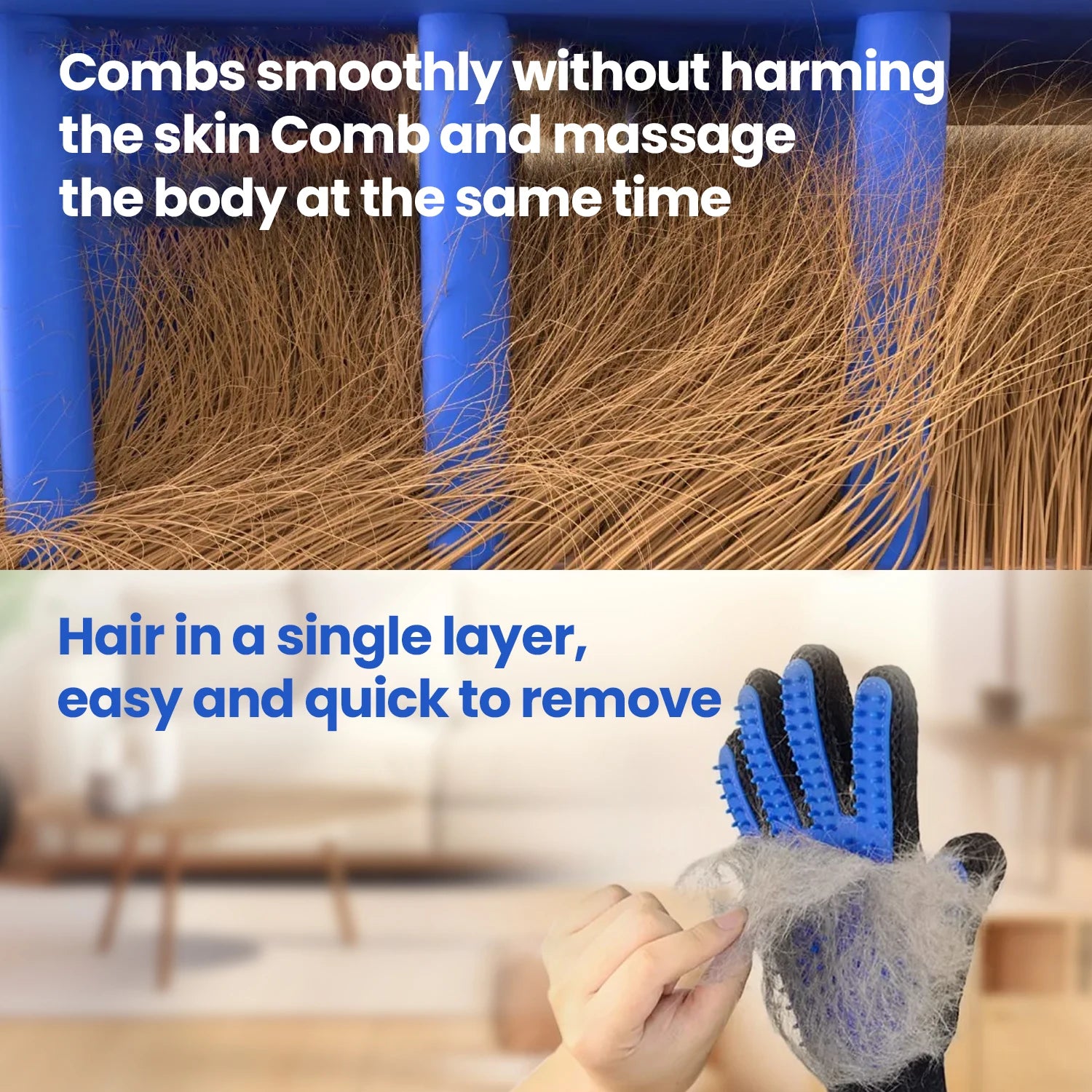 Dog & Cat De-shedding Brush Professional Pet Grooming Tool