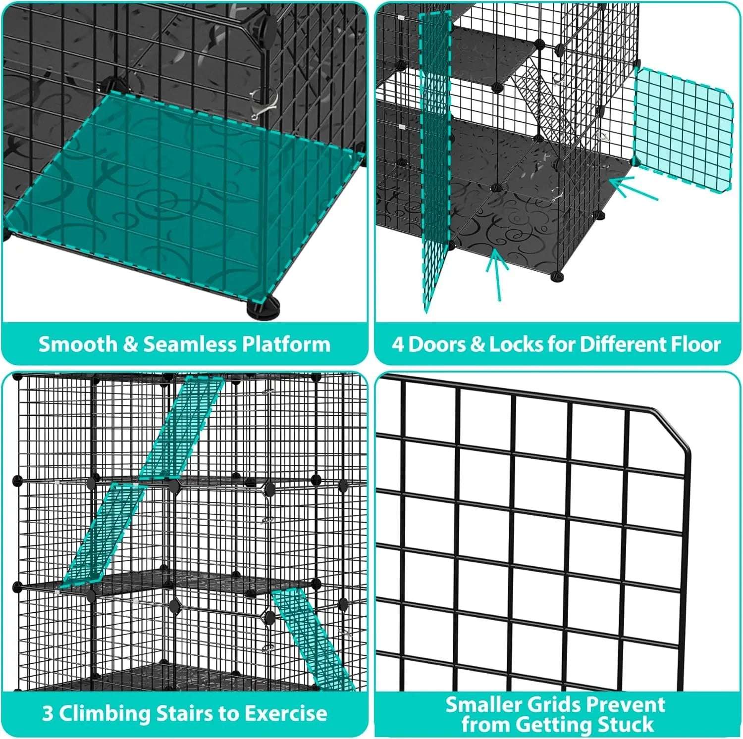 4-Tier Cat Enclosure