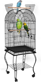 Rolling Bird Cage Wrought Iron