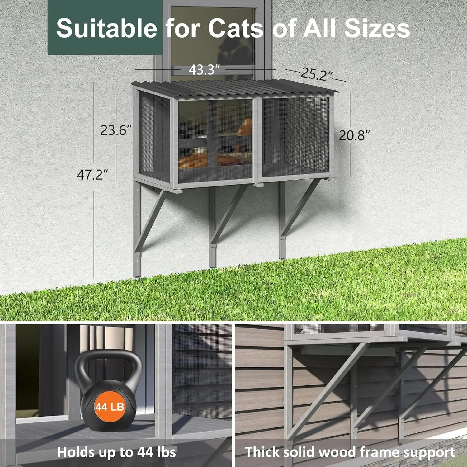Cat Catio with Mosquito-Proof