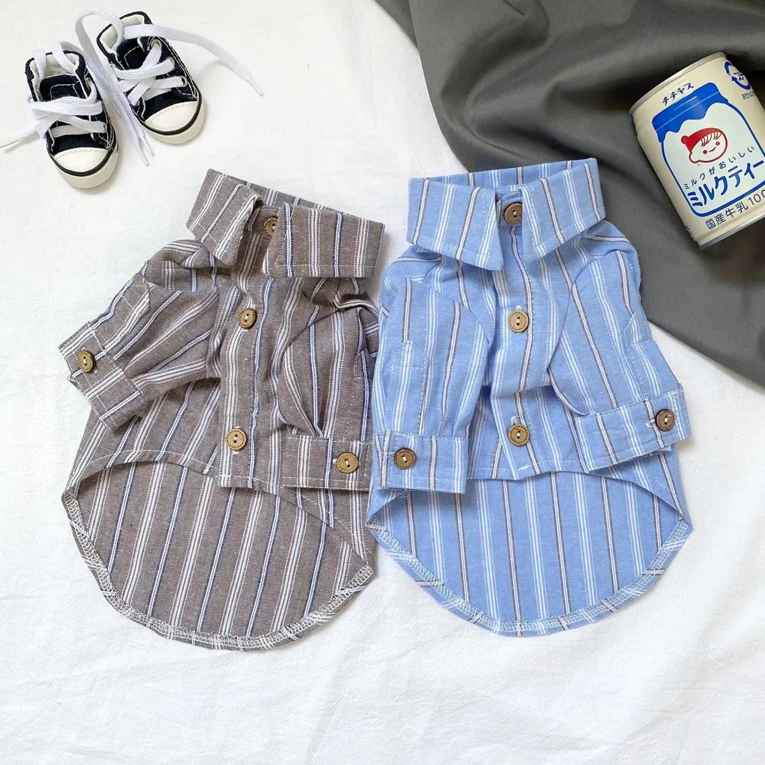 Pet Puppy Cat Thin Striped Shirt