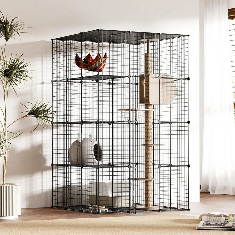 4 Tier Large Cat Enclosure