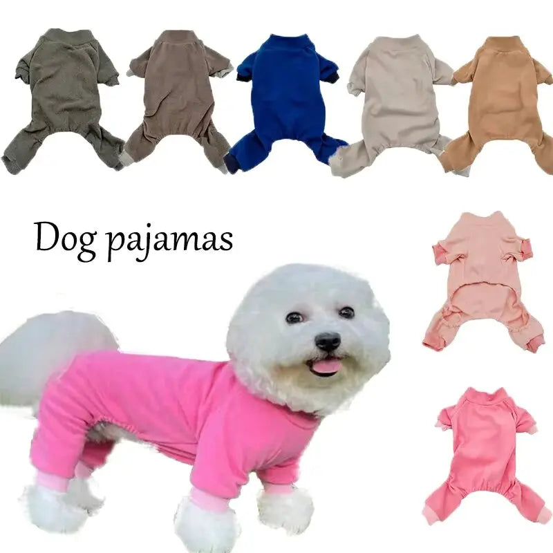Winter Fleece Dog Pajamas