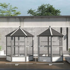 Large Hexagonal Outdoor Aviary