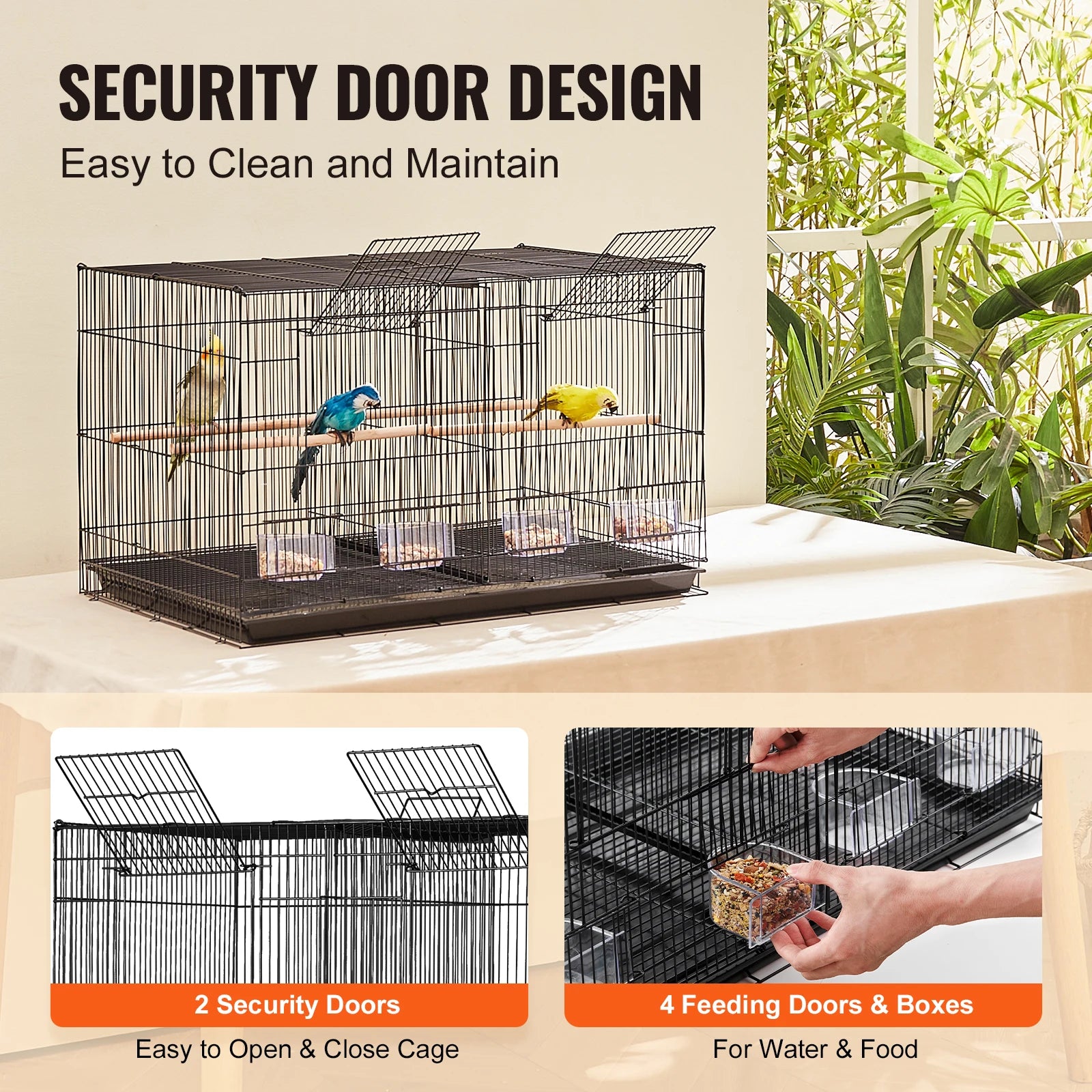 30In Flight Bird Cage, Stackable