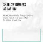 Clear Low Iron Glass Rimless Aquarium