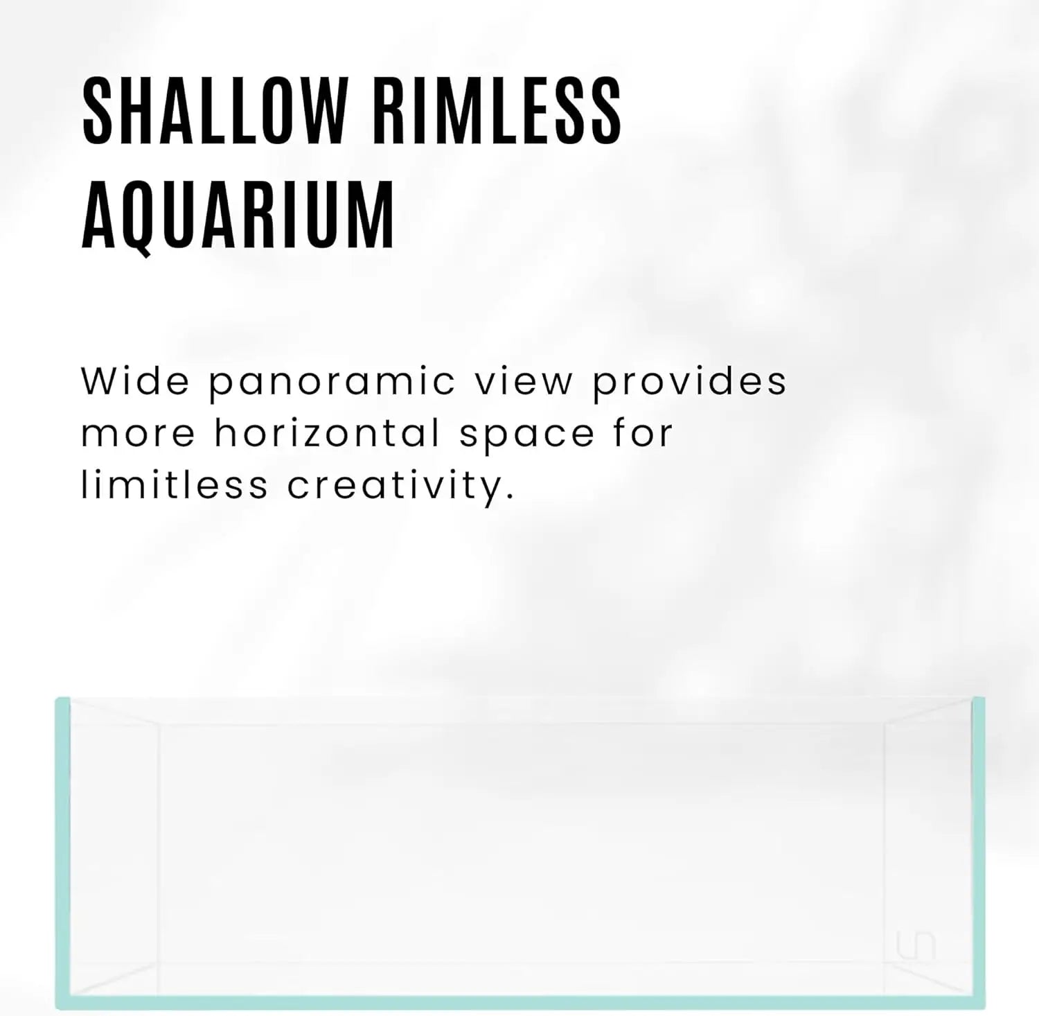 Clear Low Iron Glass Rimless Aquarium