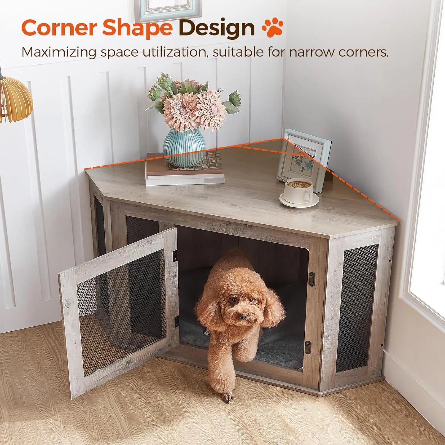 Corner Dog Crate