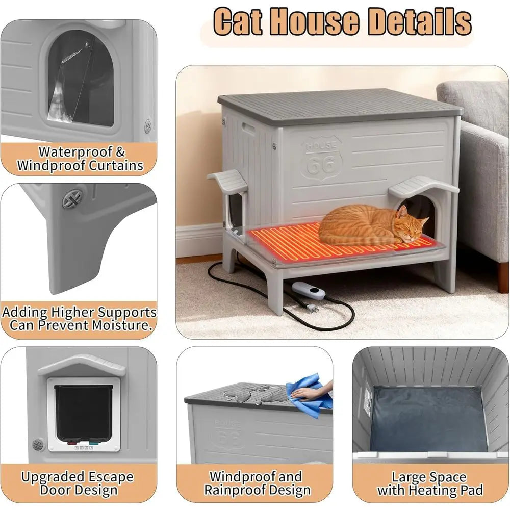 Heated Cat House for feral Cat