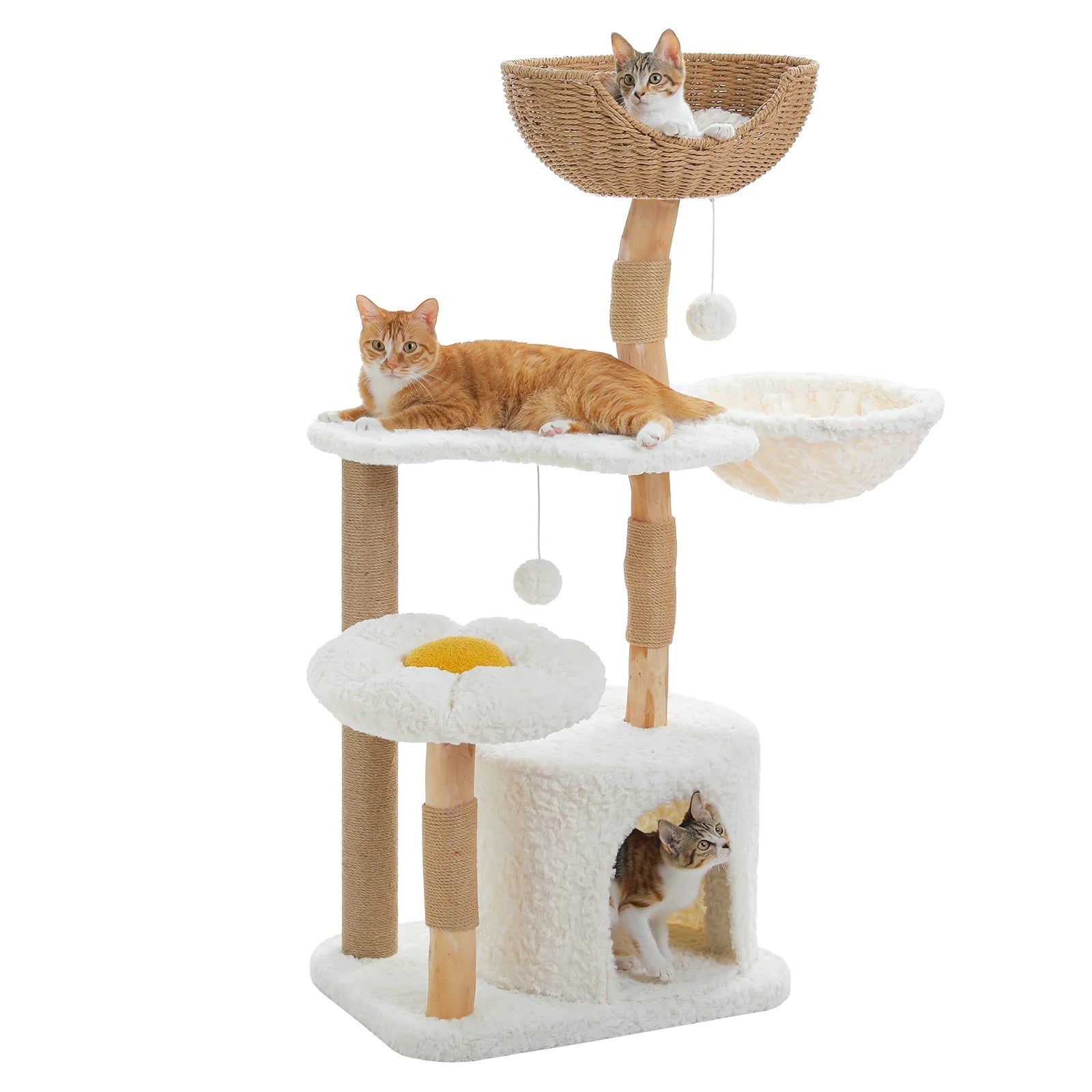 Solid Wood Cat Tree
