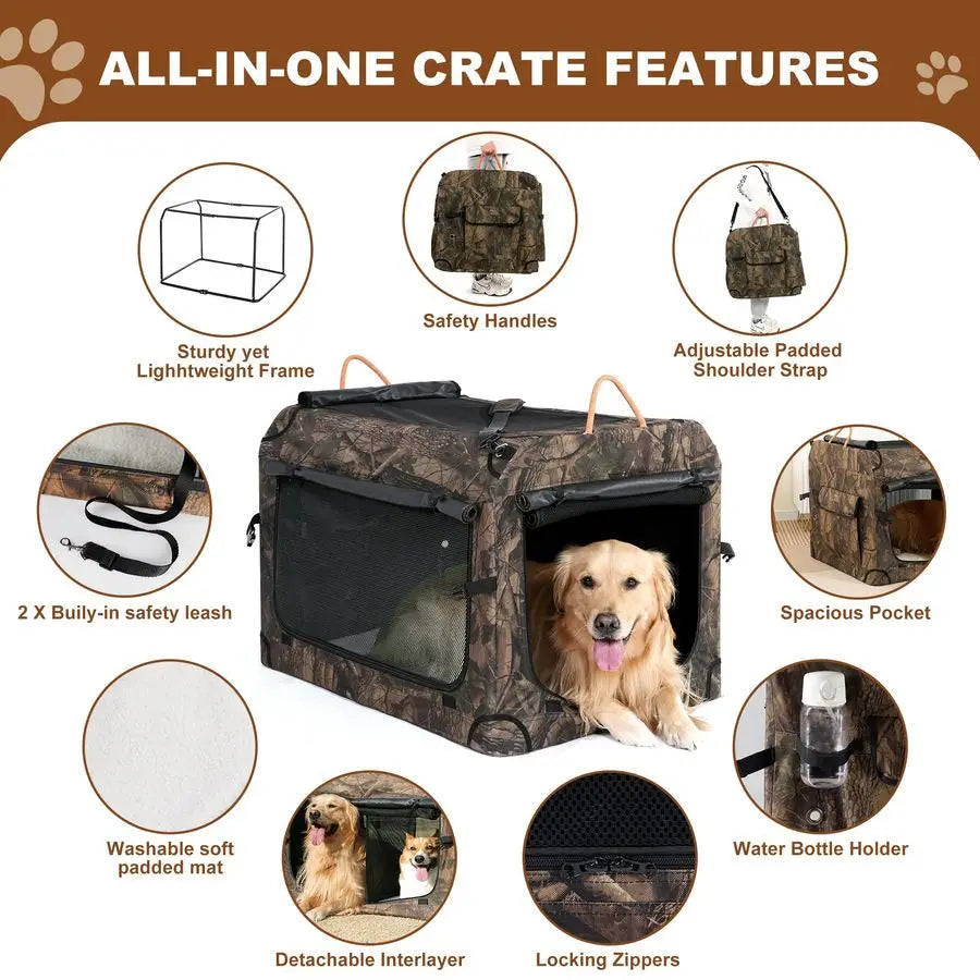 Collapsible Dog Crate Travel