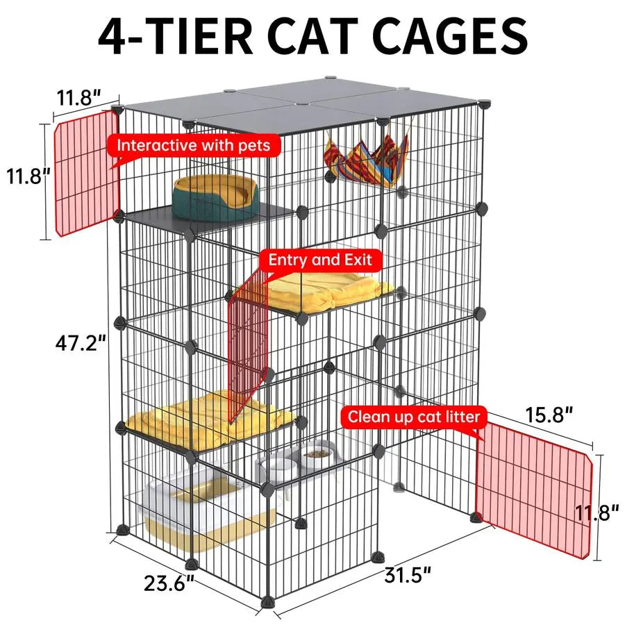 4Tier Large Cat Enclosures