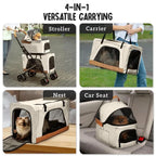 Pet Stroller/Detachable Carriers