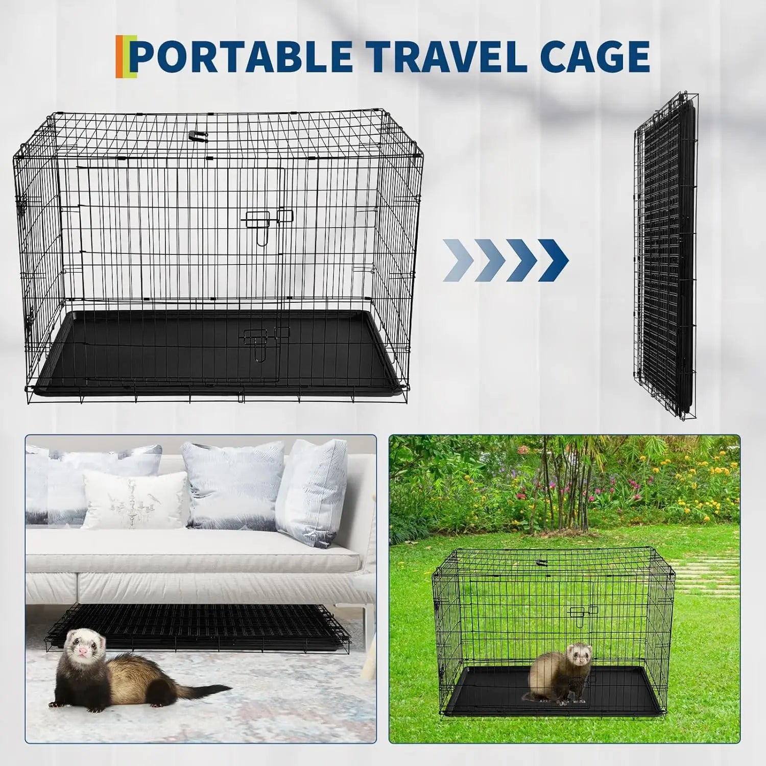 Rabbit Cage Folding Small Crate