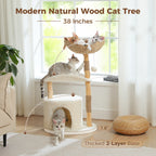 Solid Wood Cat Tree