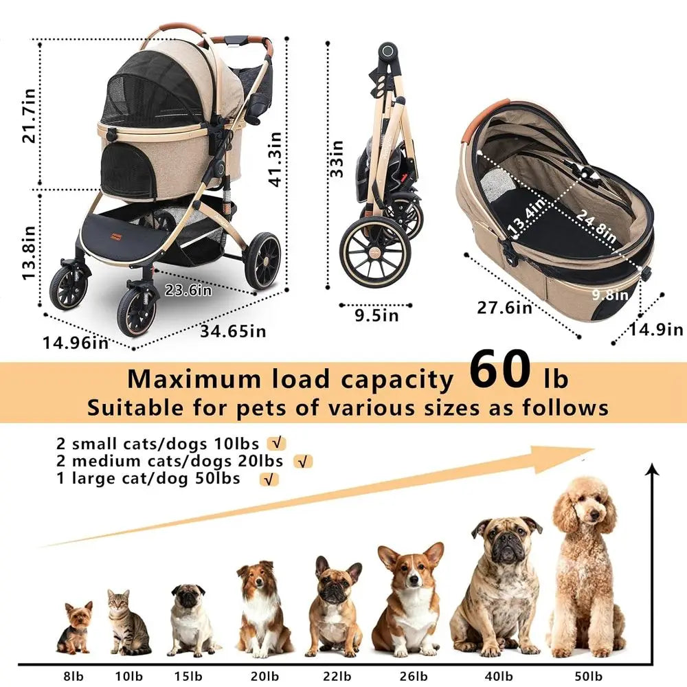 stroller for S/M/L pets