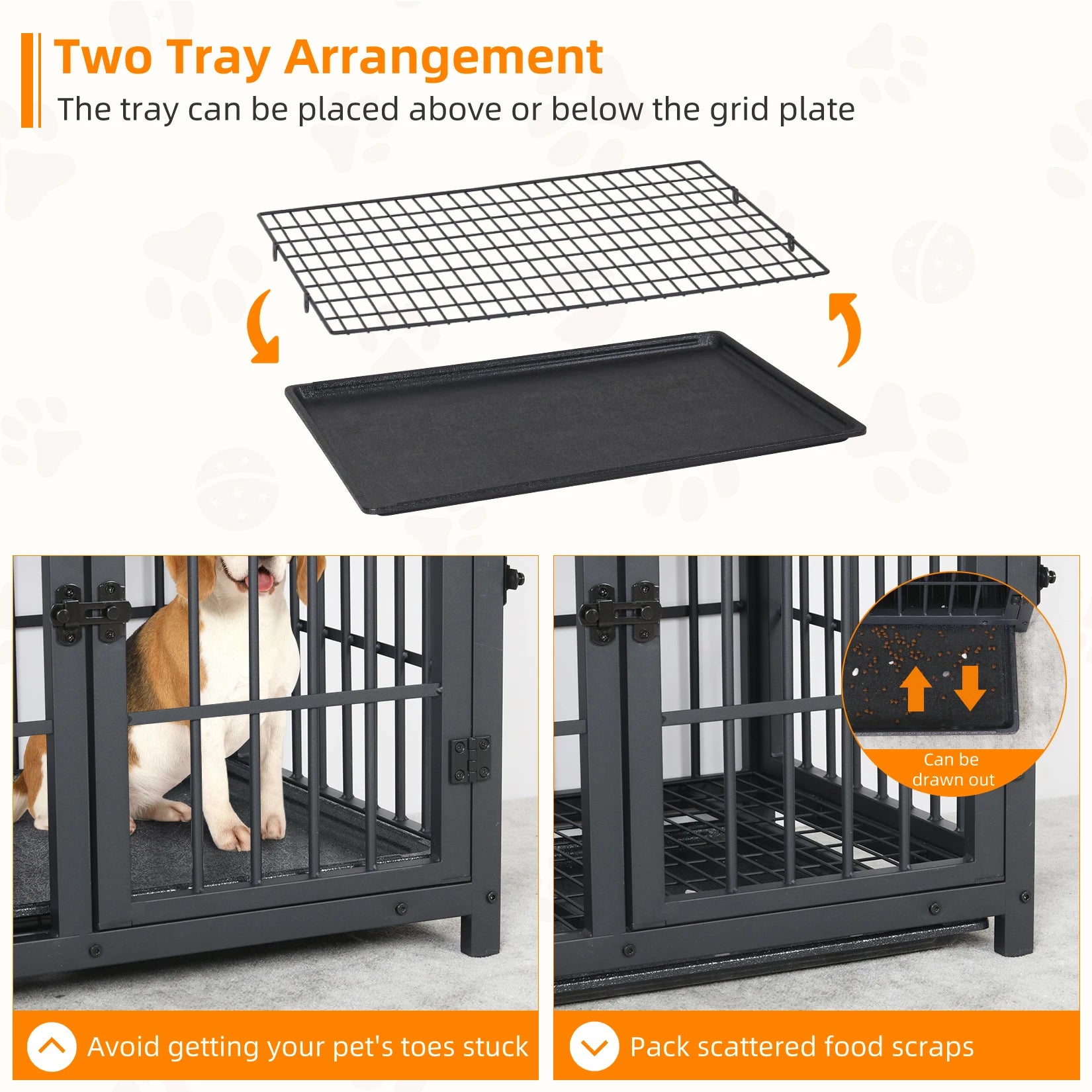 Dog Crate Metal/Wood