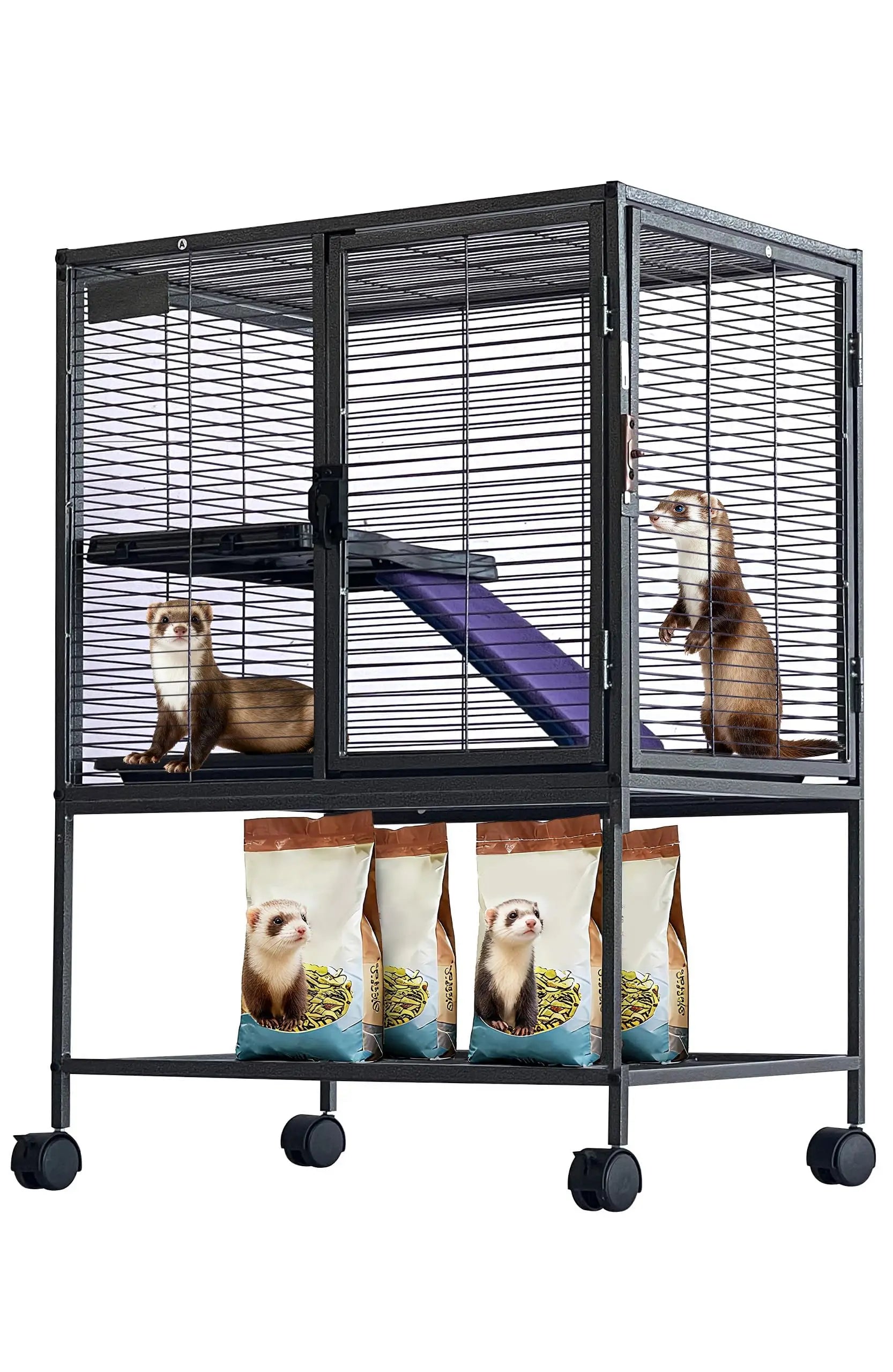 Multi-Level Metal Small Animal Cage