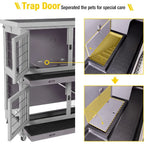 Rabbit Hutch Folding Bunny Cage