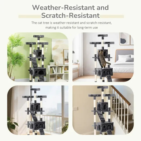 68-inch Multi-Level Cat Tower