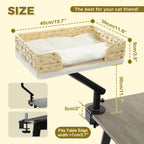 Cat Desk Bed, 360° Rotatable