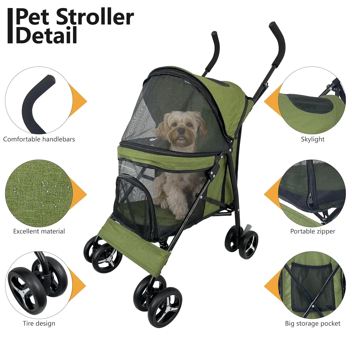 Pet Stroller for S/M Dogs