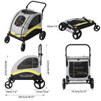 Large Dog Stroller Pet Trolley Carrier