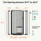 Tall Cat Gate with Pet Door