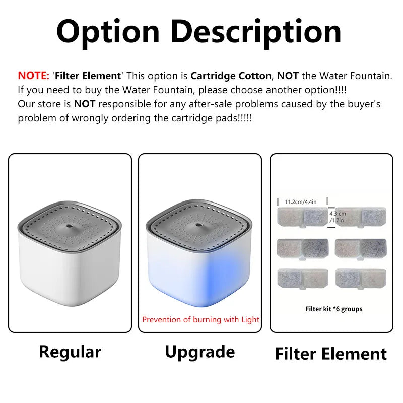 Filter-Water Fountain Auto Recirculate