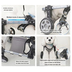 Adjustable 4-Wheel Dog Wheelchair