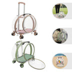 Pink/Green Breathable Cat Carrier