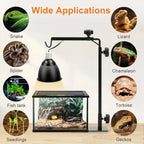 Adjustable Reptile Lamp Stand Holder