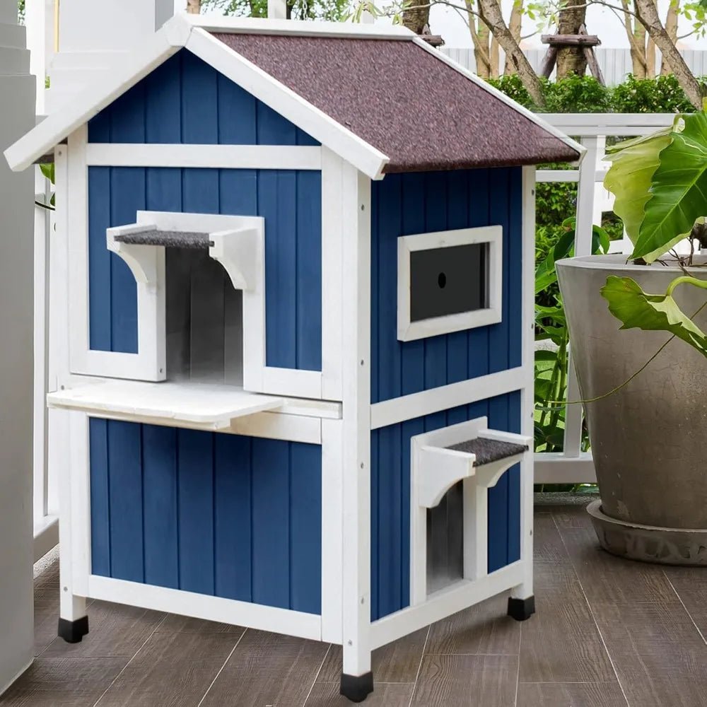 Cat house, large for feral cats