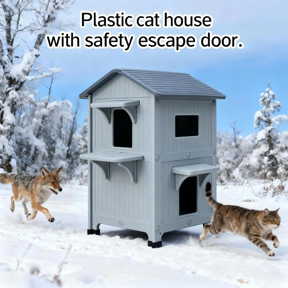 Weatherproof Outdoor Cat House