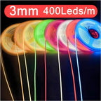Ultra Thin 12V Colorful COB LED Strip Dimmable